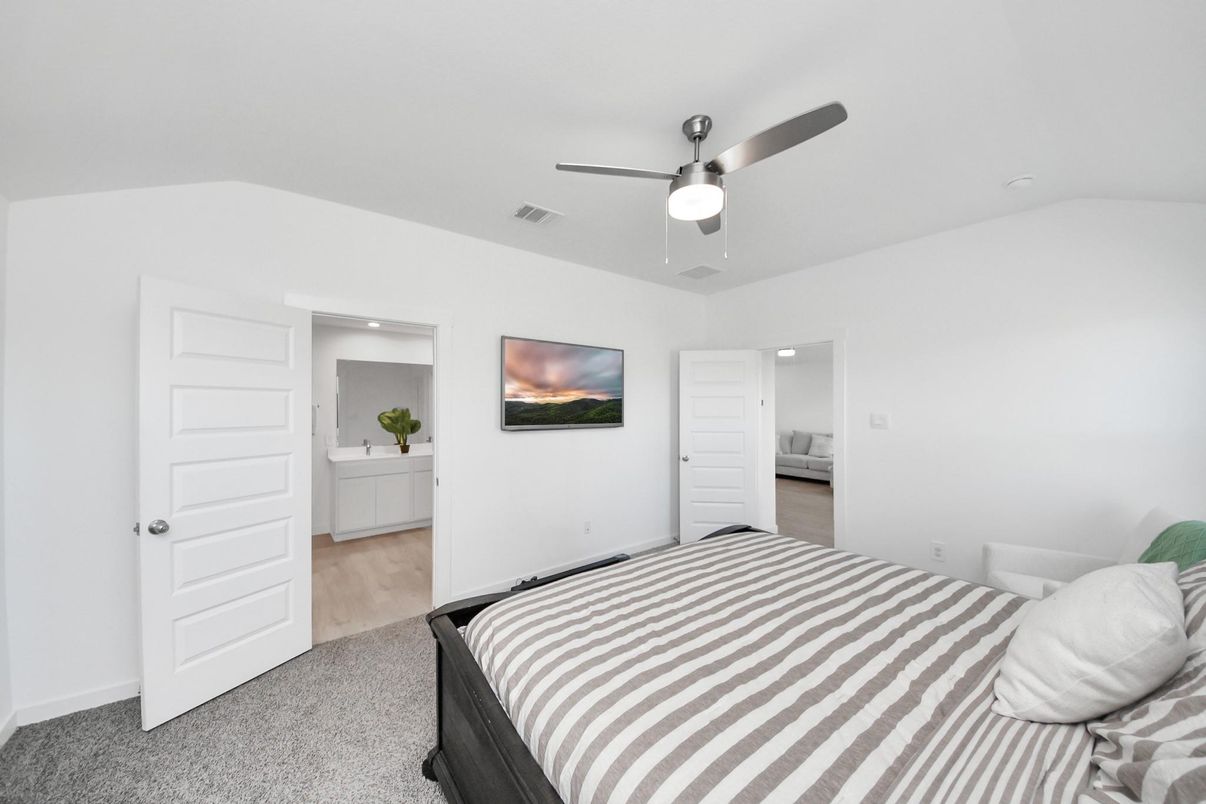 Bedroom, Interior, Recessed Lighting