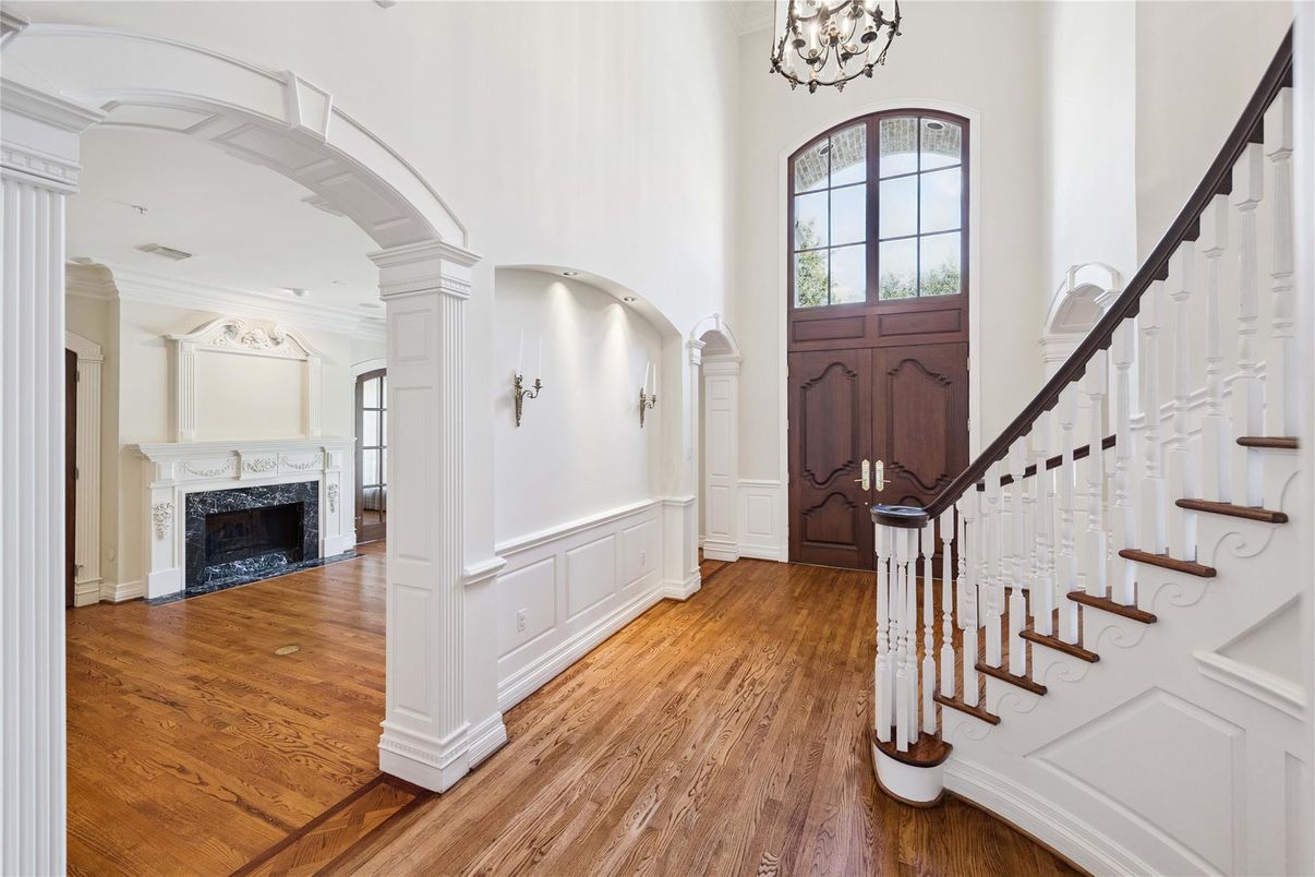 Fireplace, Interior, Wood Texture Flooring