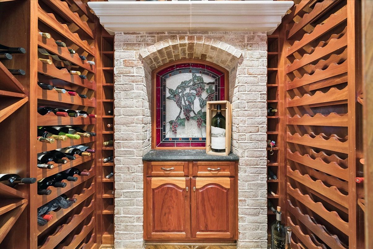 Interior, Stone Walls, Wine Storage