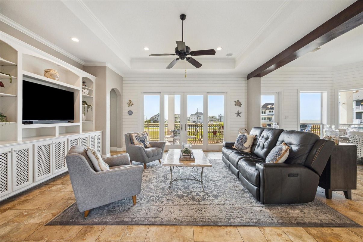 Interior, Living room, Recessed Lighting