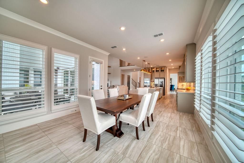 Dining room, Interior, Kitchen, Pendant Lights, Recessed Lighting