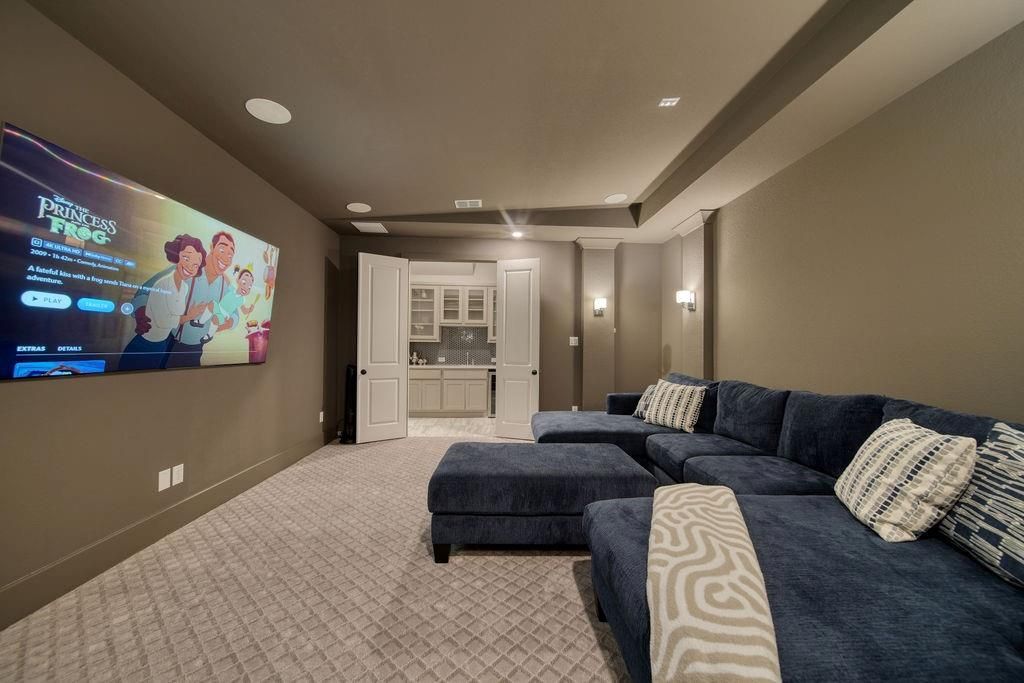 Interior, Living room, Recessed Lighting