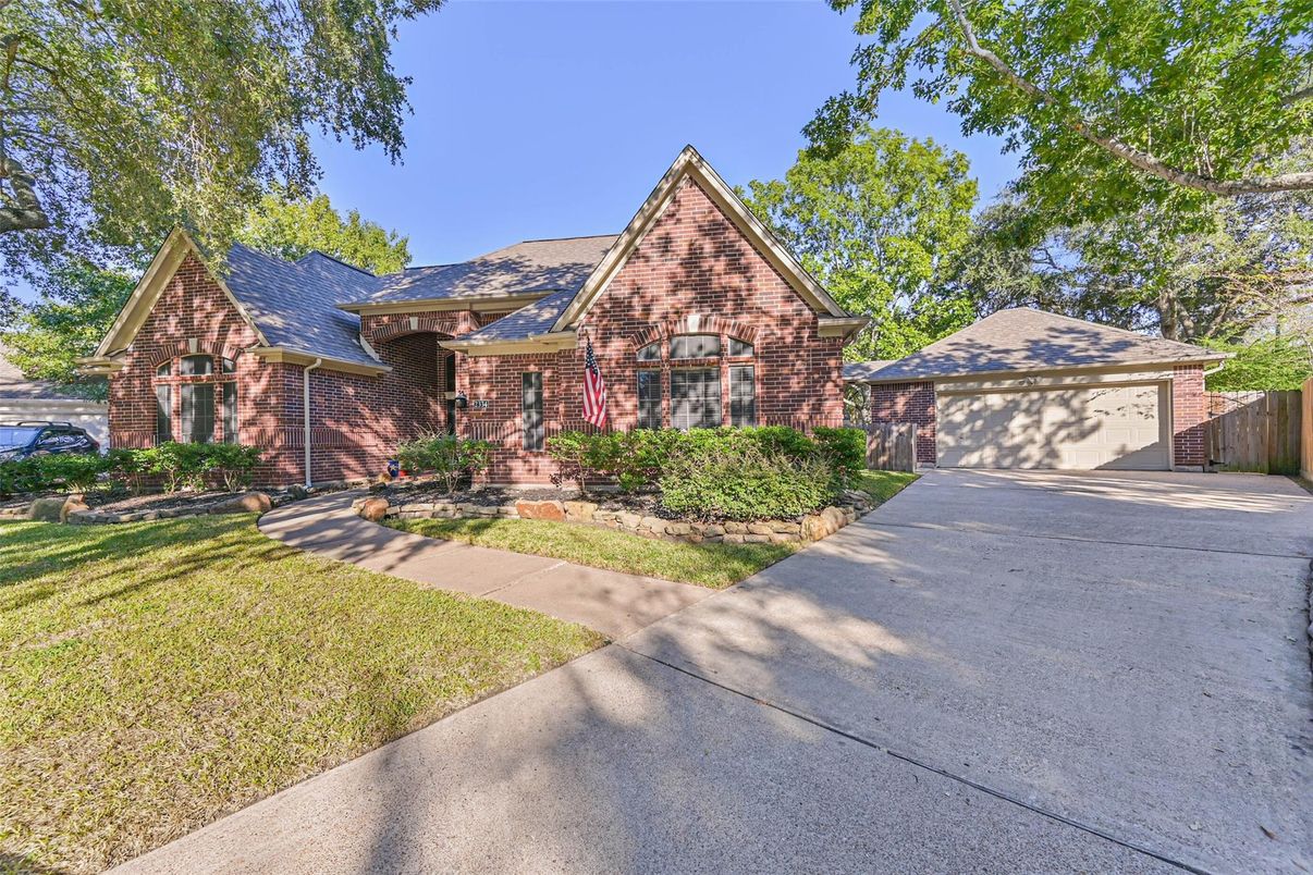 Detached Garage, Exterior, Facade, Brick Facade, Tudor Revival