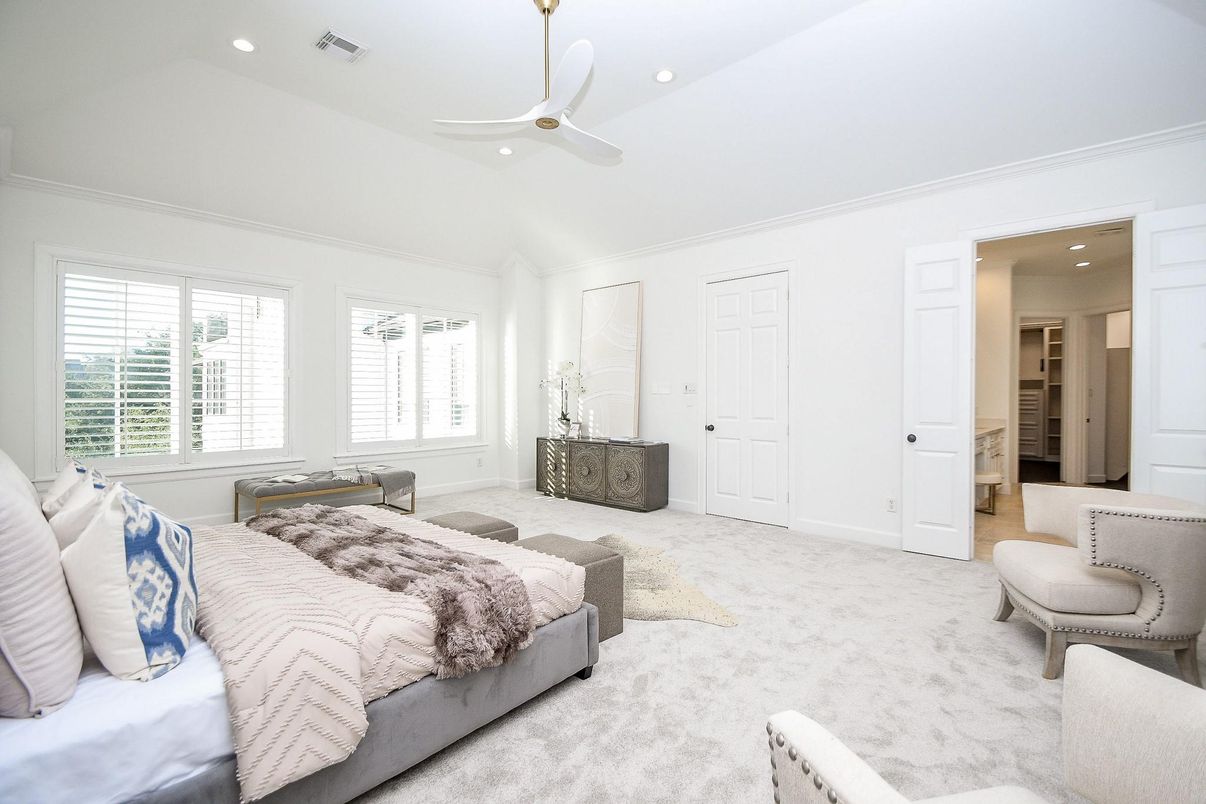 Bedroom, Interior, Recessed Lighting