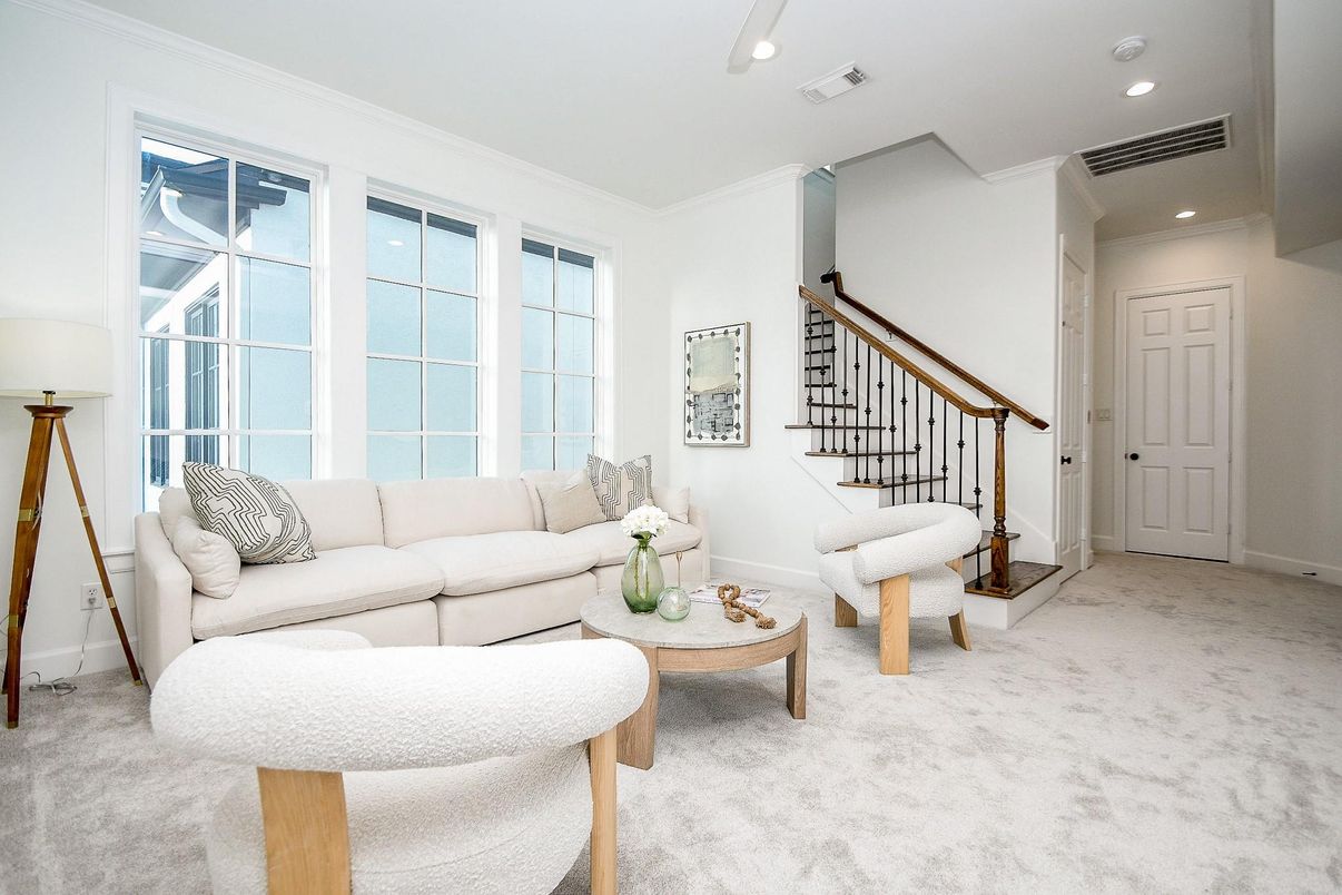 Interior, Living room, Recessed Lighting