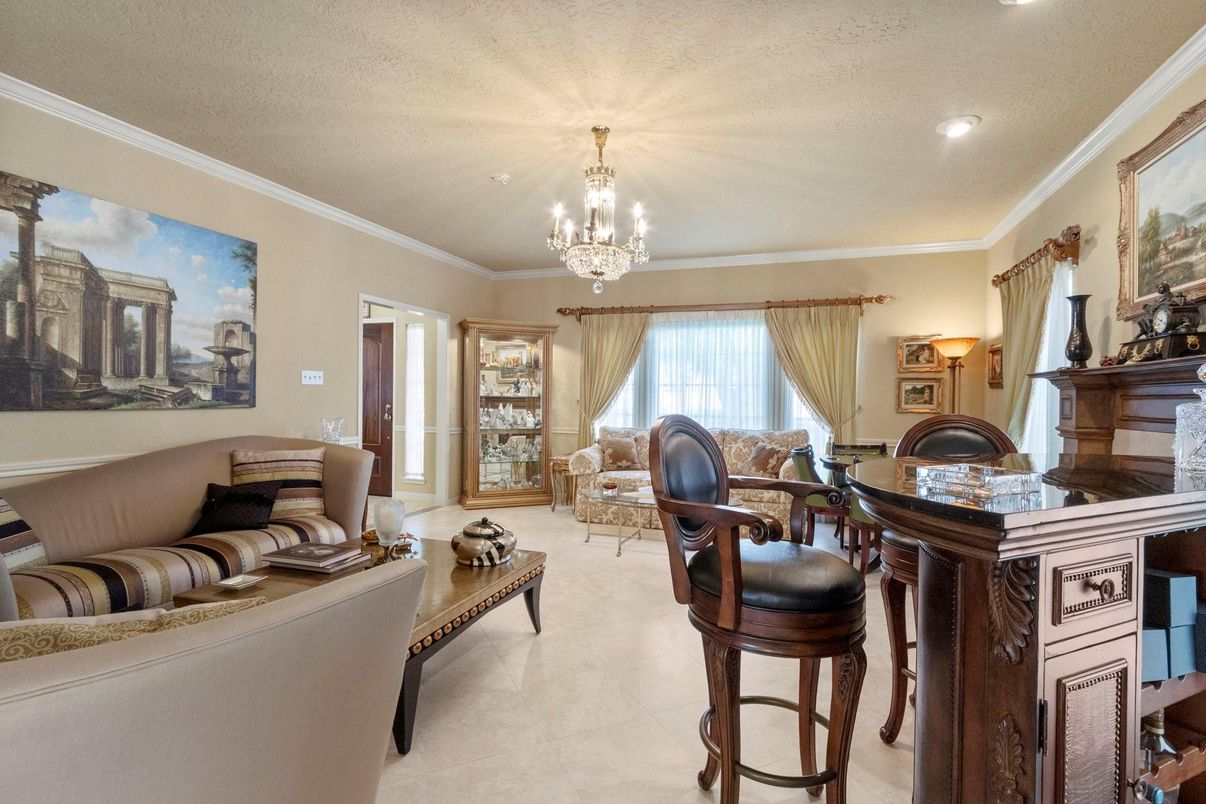 Chandelier, Interior, Living room, Recessed Lighting