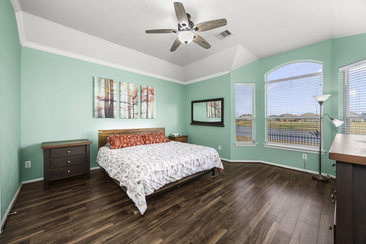Bedroom, Interior, Wood Texture Flooring