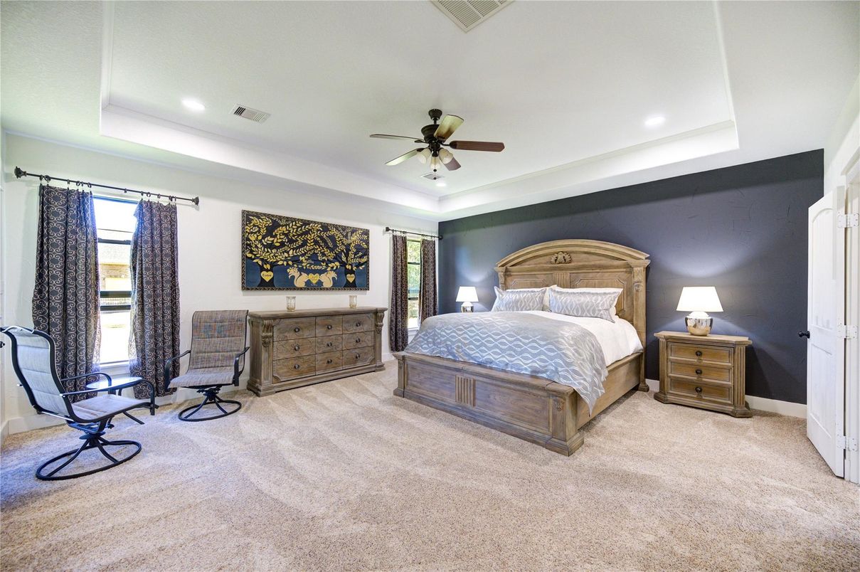 Bedroom, Interior, Recessed Lighting