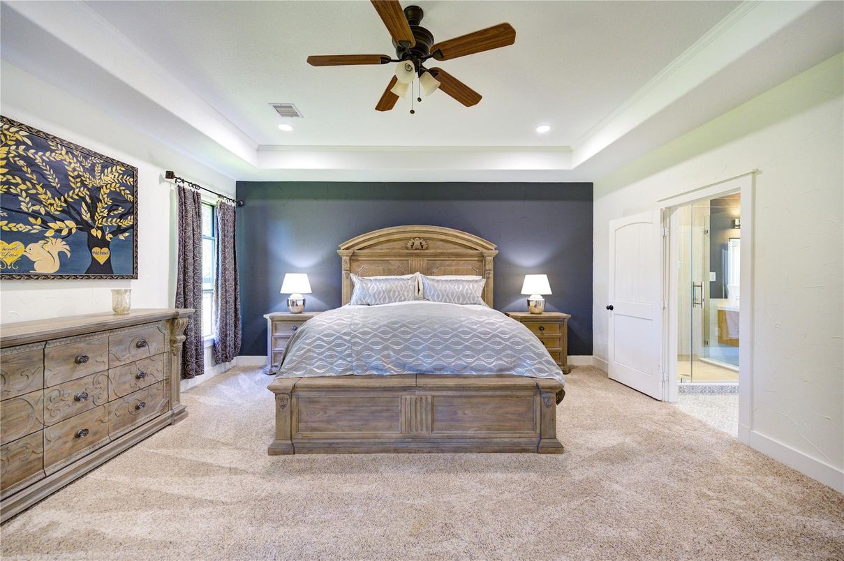 Bedroom, Interior, Recessed Lighting