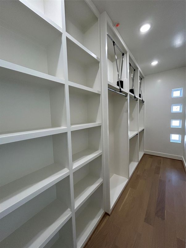 Interior, Recessed Lighting, Walk-in Closets, Wood Texture Flooring