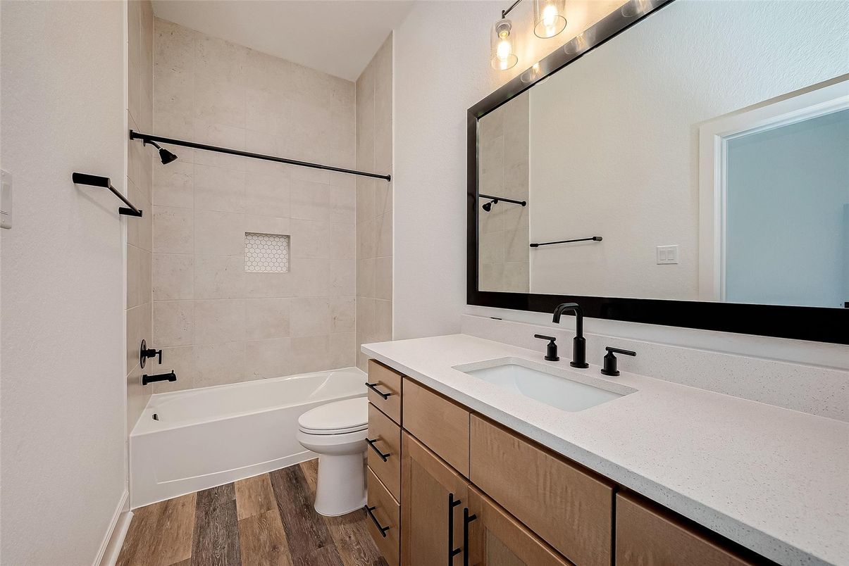 Bathroom, Interior, Wood Texture Flooring