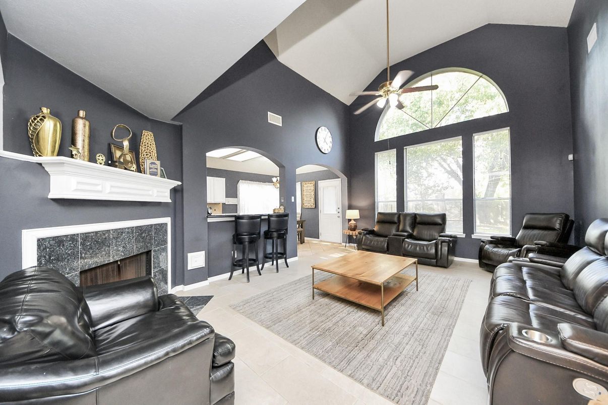 Home Theatre Room, Fireplace, Interior, Living room