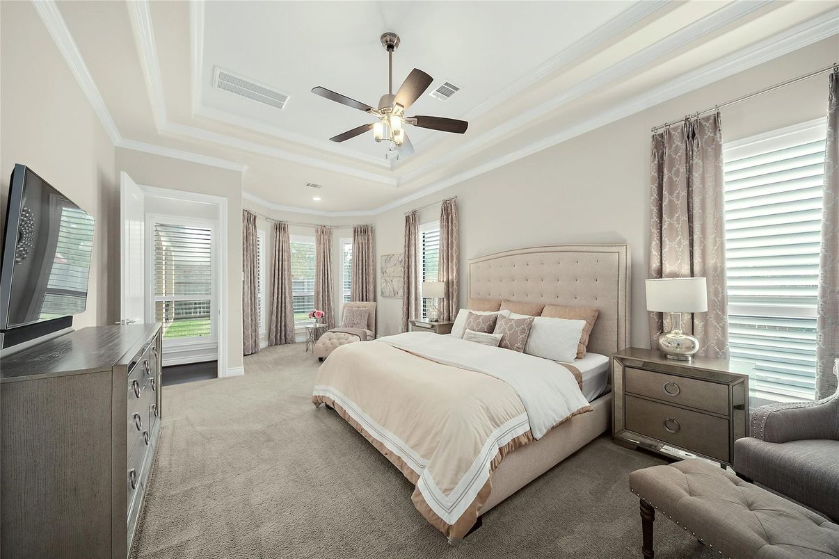 Bedroom, Interior, Recessed Lighting