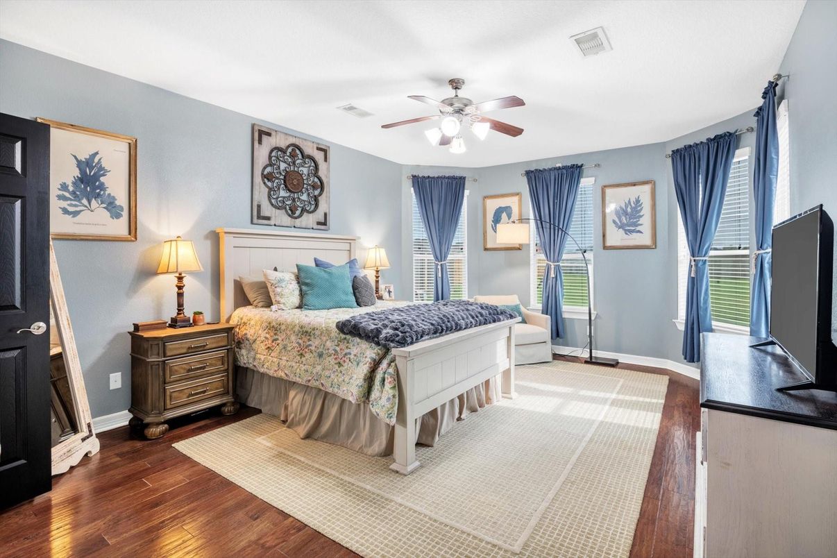 Bedroom, Interior, Wood Texture Flooring
