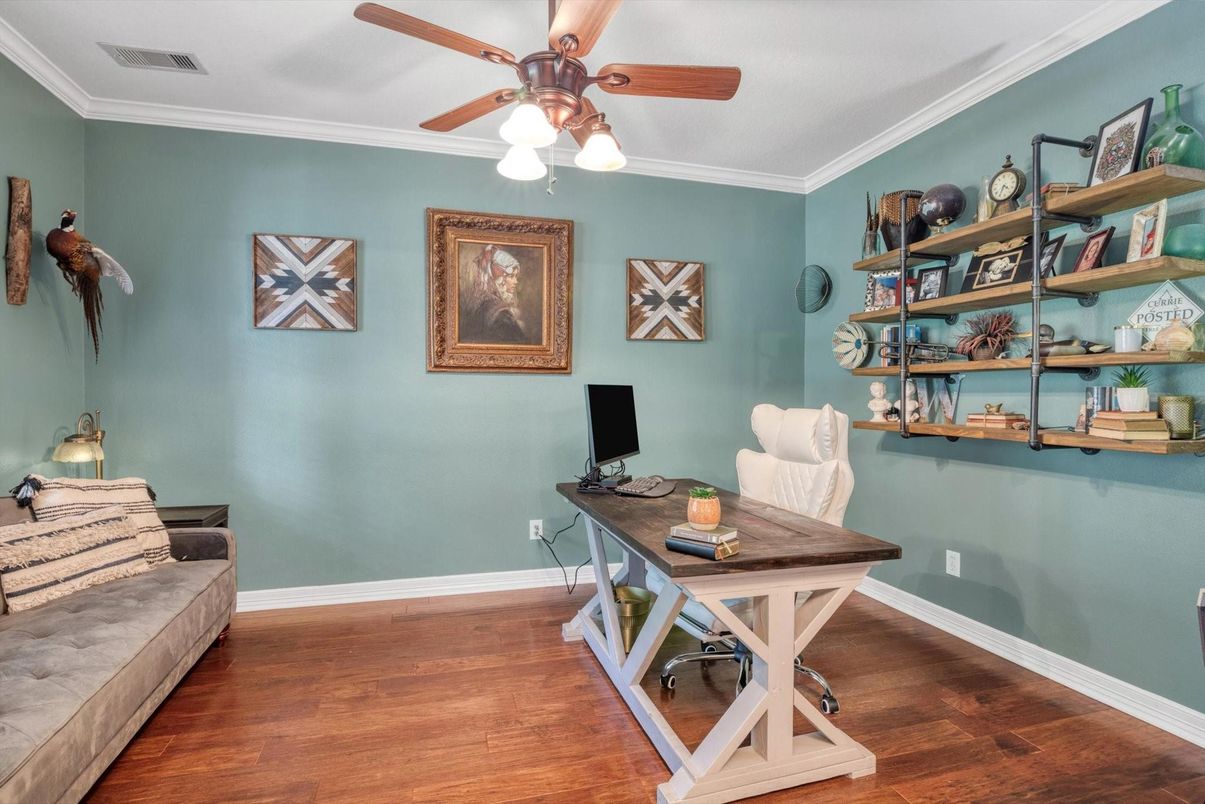 Home Office, Interior, Wood Texture Flooring