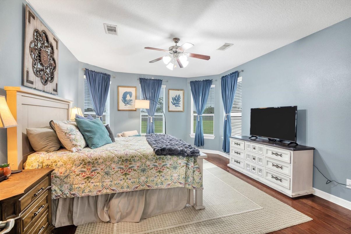 Bedroom, Interior, Wood Texture Flooring