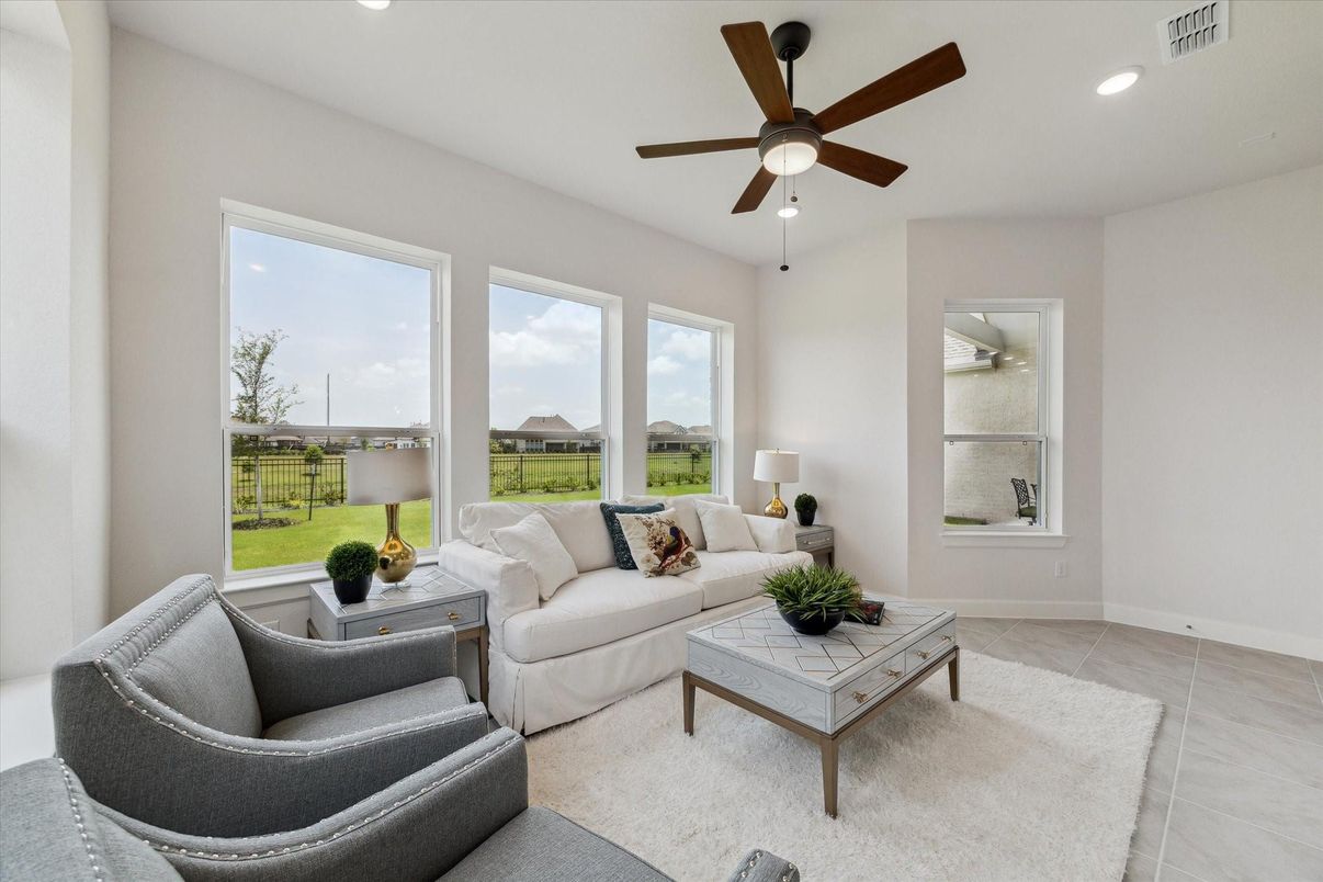 Interior, Living room, Recessed Lighting