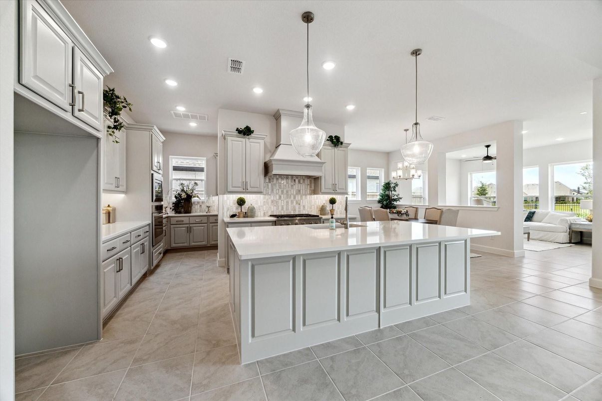 Interior, Kitchen, Pendant Lights, Recessed Lighting