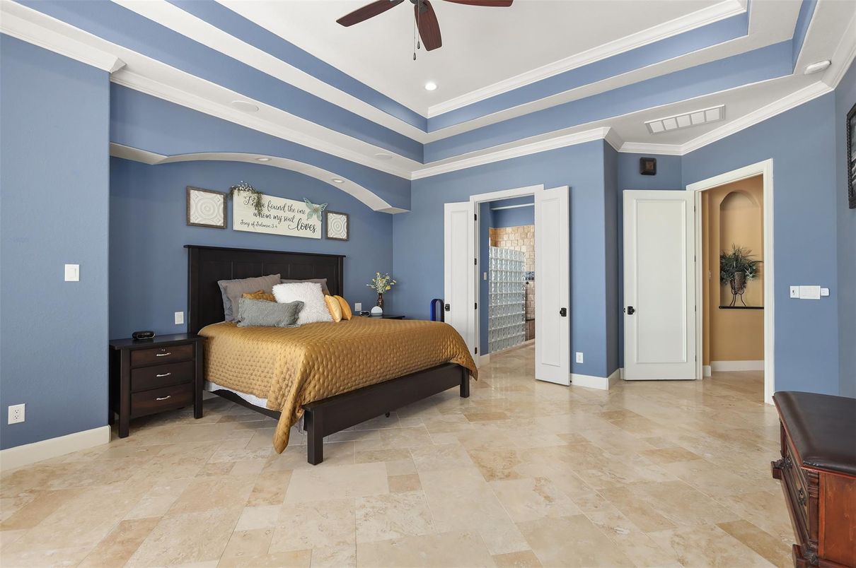 Bedroom, Interior, Recessed Lighting