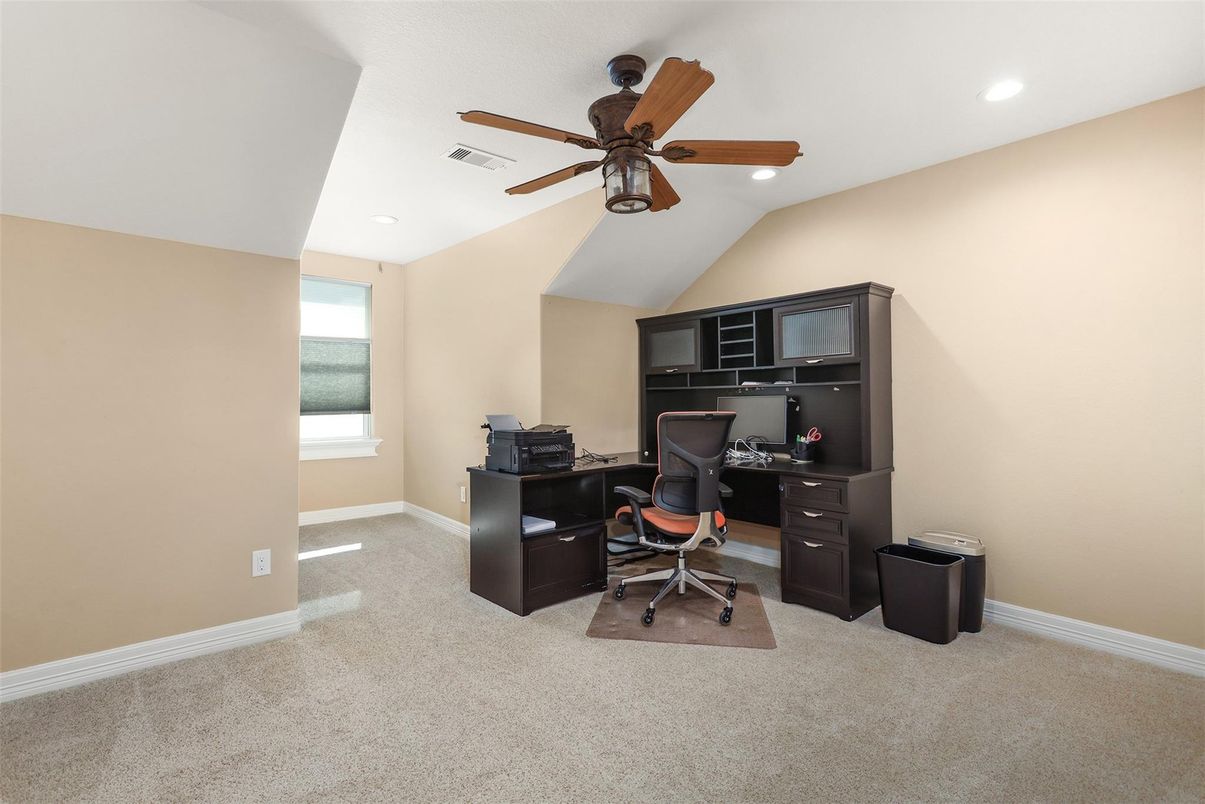 Home Office, Interior, Recessed Lighting