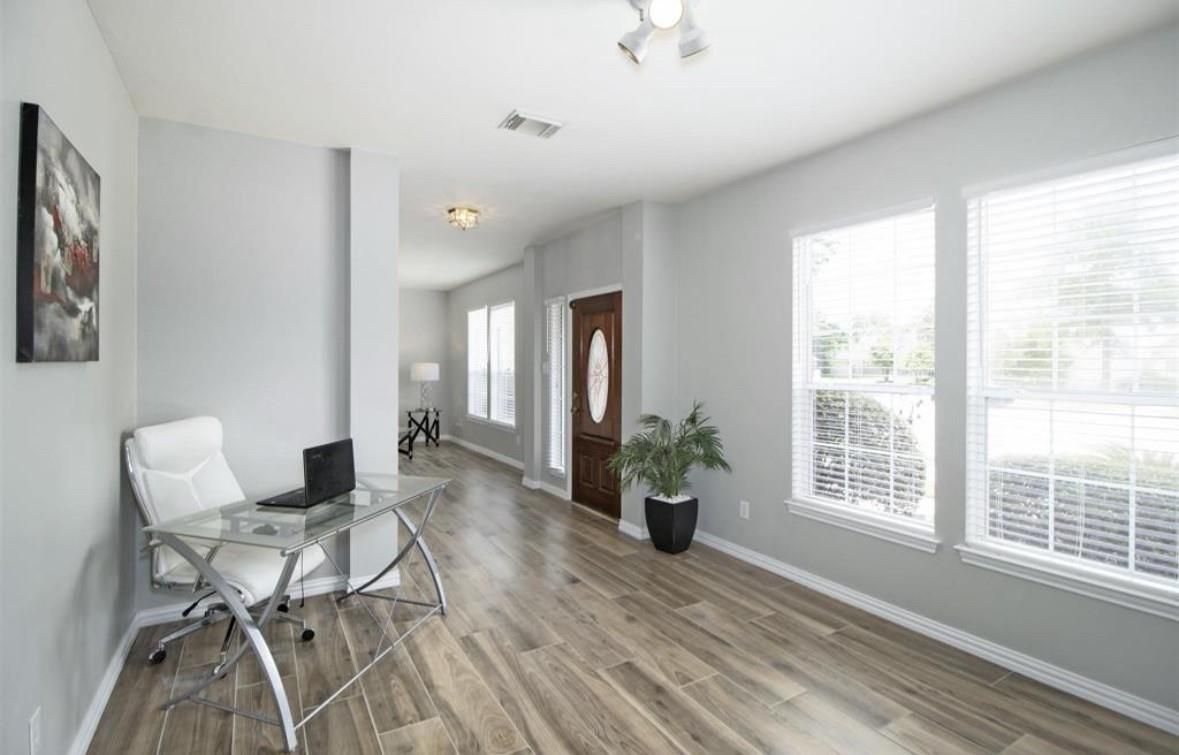 Home Office, Interior, Wood Texture Flooring