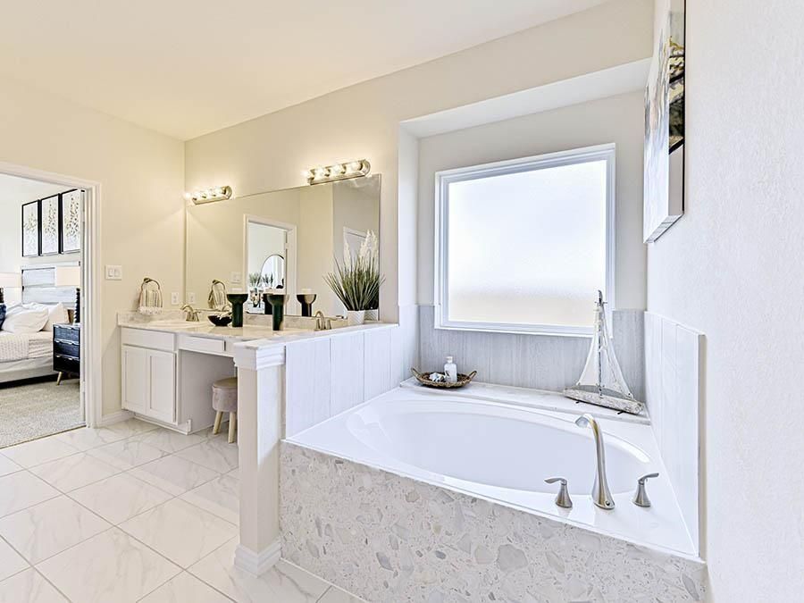 Bathroom, Dual Sink Vanities, Interior, Marble