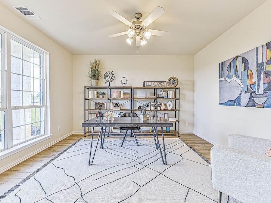 Home Office, Interior, Wood Texture Flooring