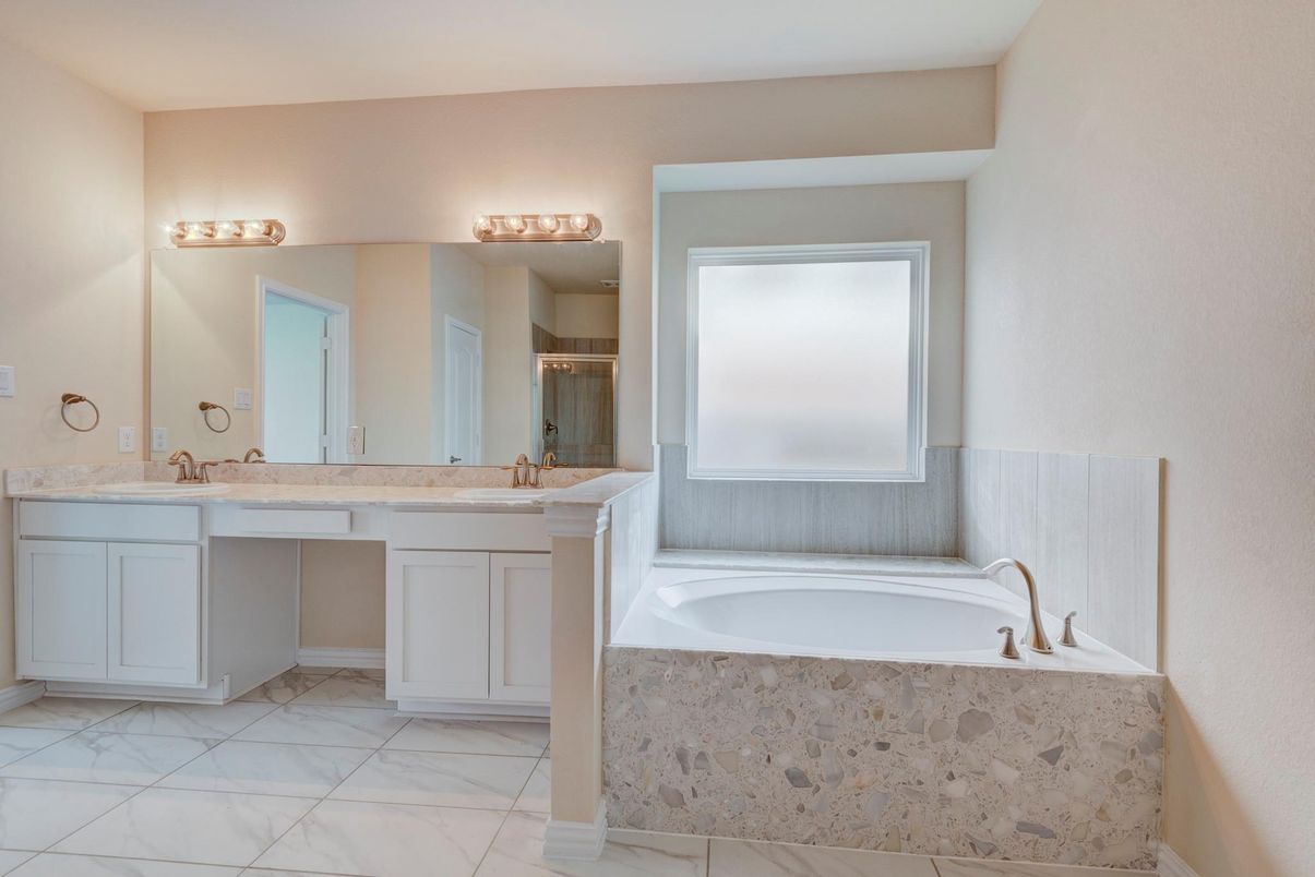 Bathroom, Dual Sink Vanities, Interior, Marble