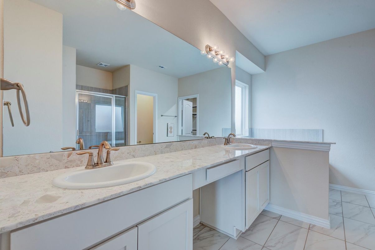 Bathroom, Dual Sink Vanities, Interior, Marble