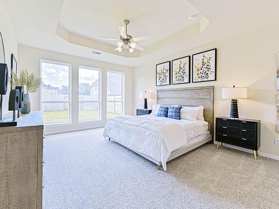 Bedroom, Interior, Recessed Lighting