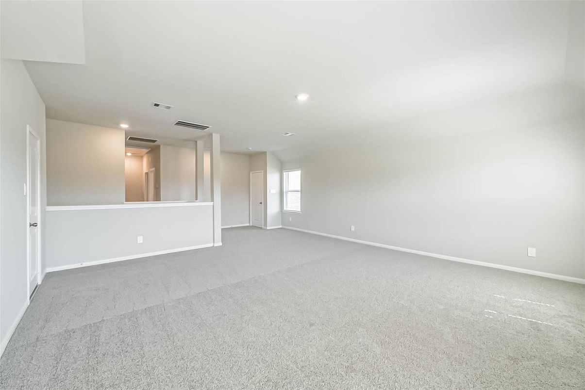 Empty room, Interior, Recessed Lighting