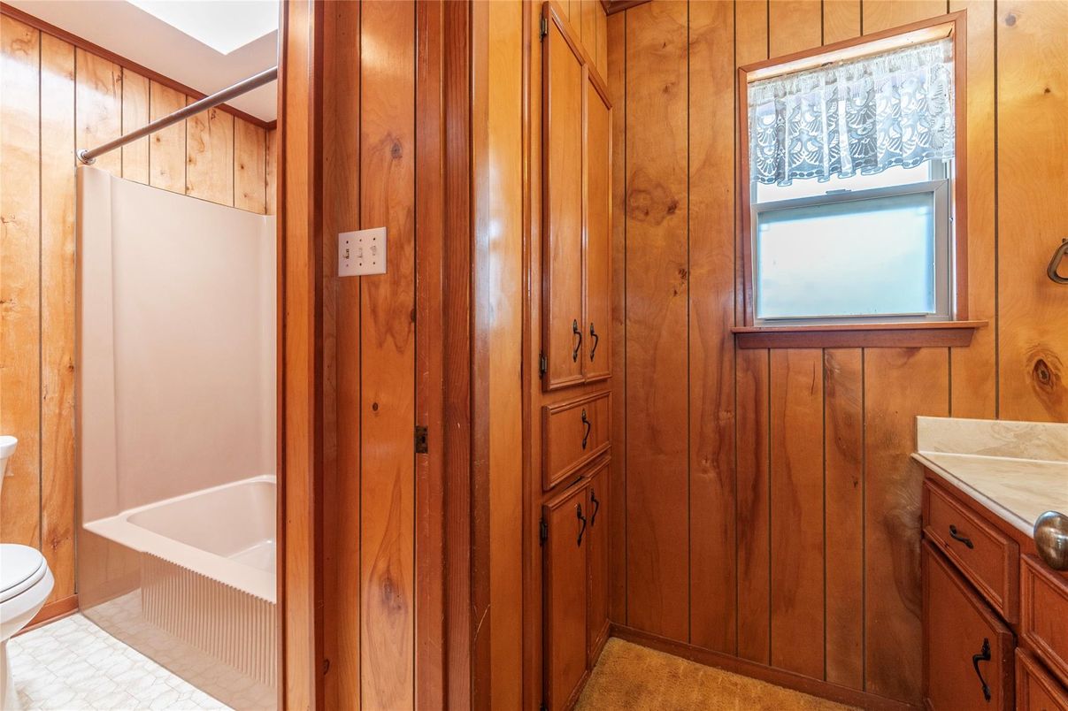 Bathroom, Interior, Wooden Walls