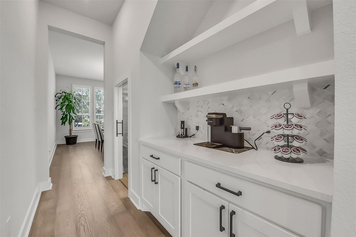 Interior, Kitchen, Wood Texture Flooring