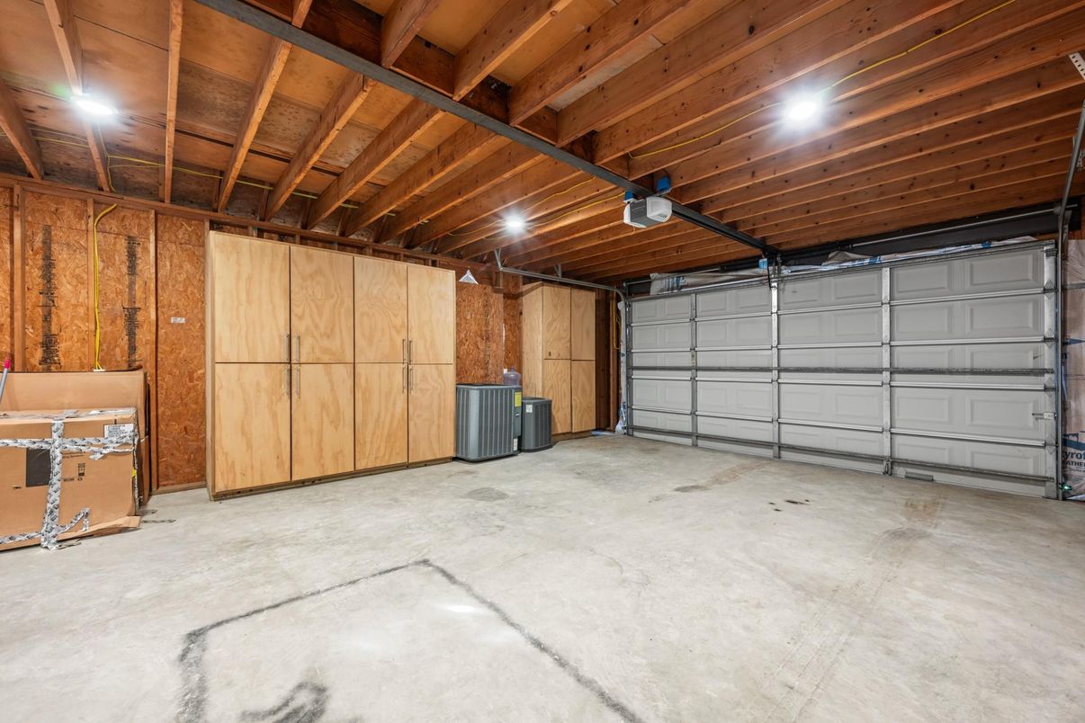 Garage, Interior, Wooden Beams, Wooden Ceilings, Wooden Walls