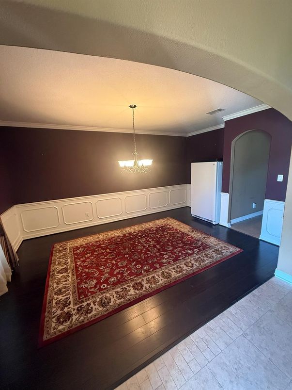 Empty room, Interior, Pendant Lights