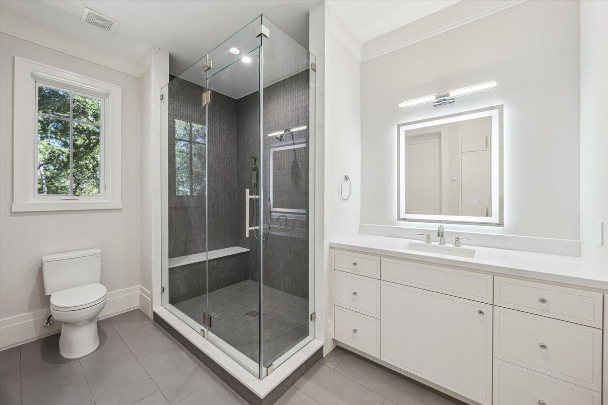 Bathroom, Glass Shower, Interior
