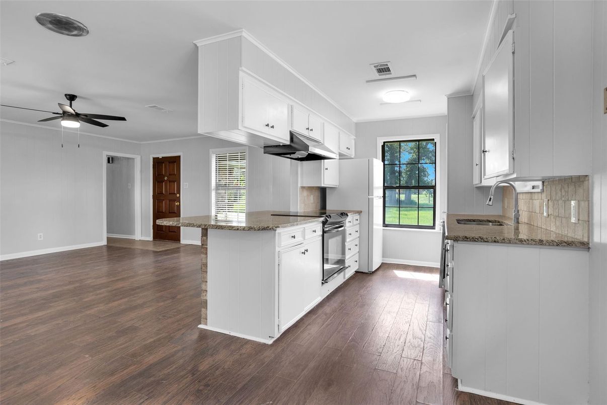 Interior, Kitchen, Wood Texture Flooring