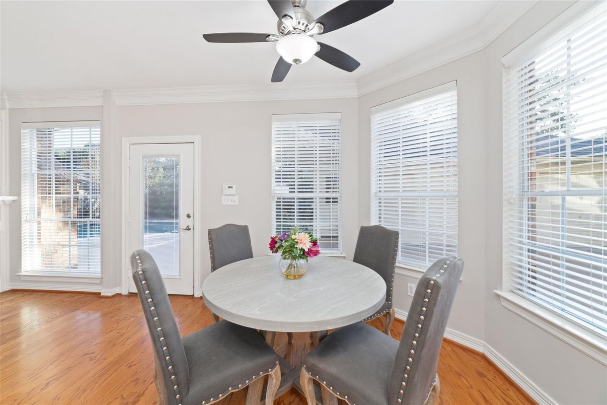 Dining room, Interior, Wood Texture Flooring
