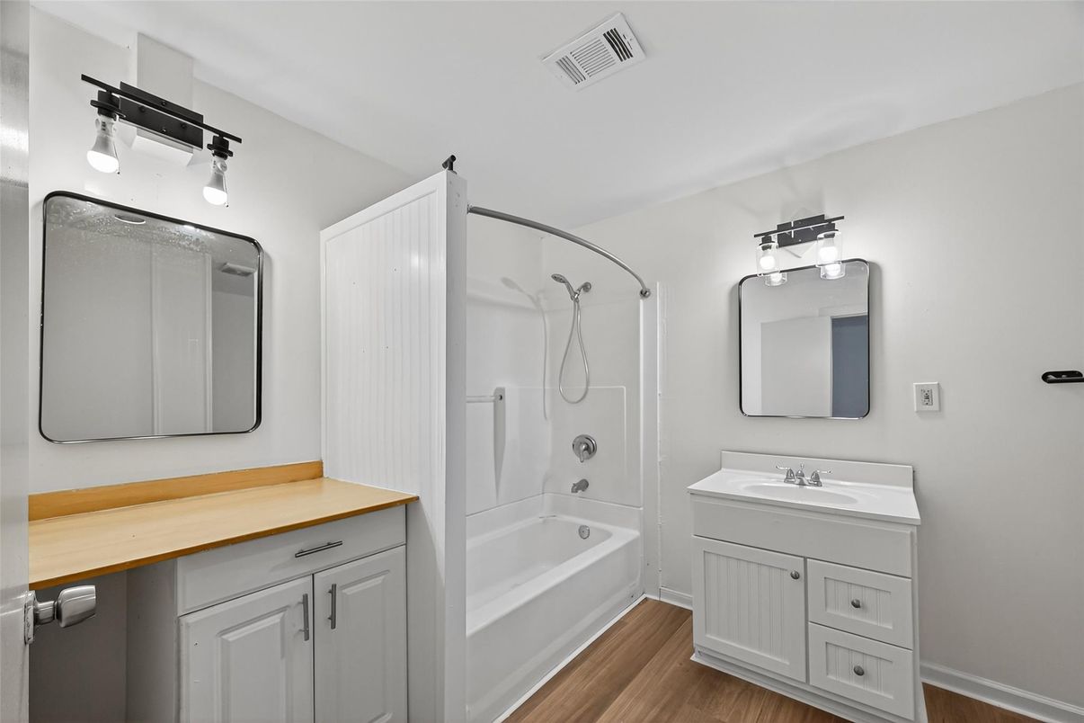 Bathroom, Interior, Wood Texture Flooring