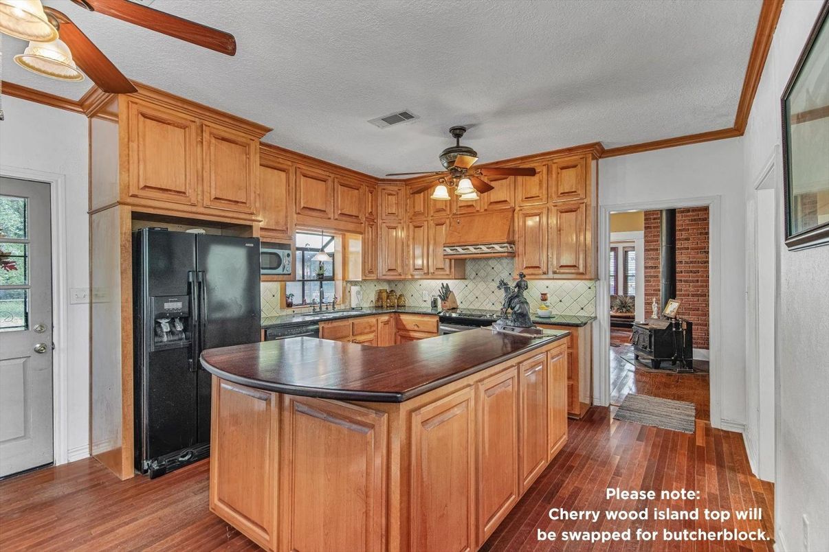 Interior, Kitchen, Wood Texture Flooring
