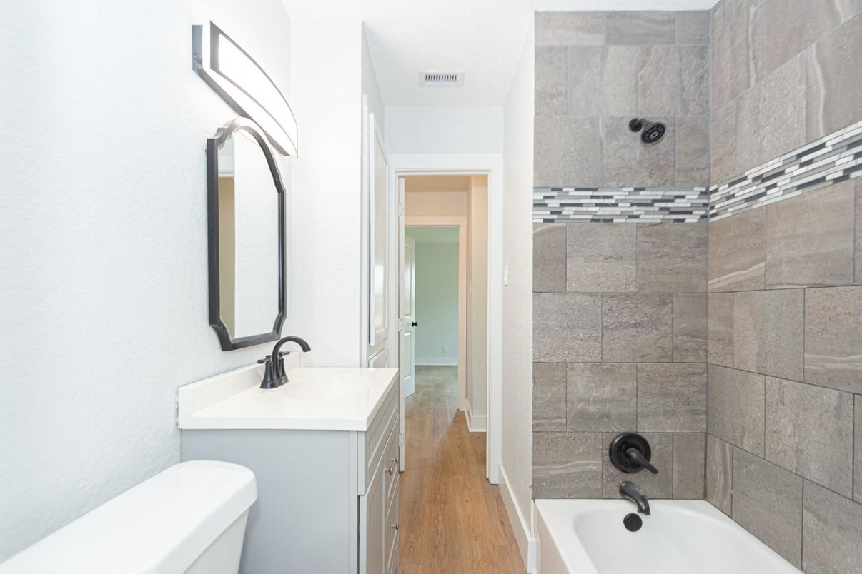 Bathroom, Interior, Wood Texture Flooring