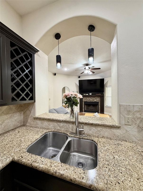 Fireplace, Interior, Pendant Lights, Recessed Lighting