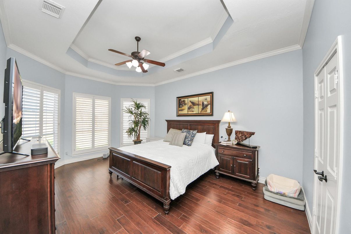 Bedroom, Interior, Wood Texture Flooring