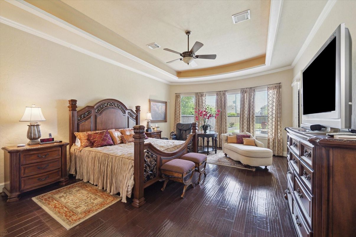 Bedroom, Interior, Wood Texture Flooring
