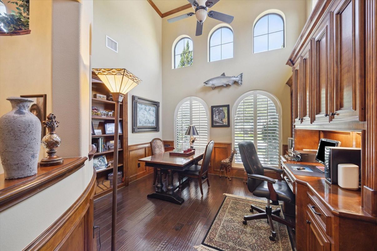 Home Office, Interior, Wood Texture Flooring