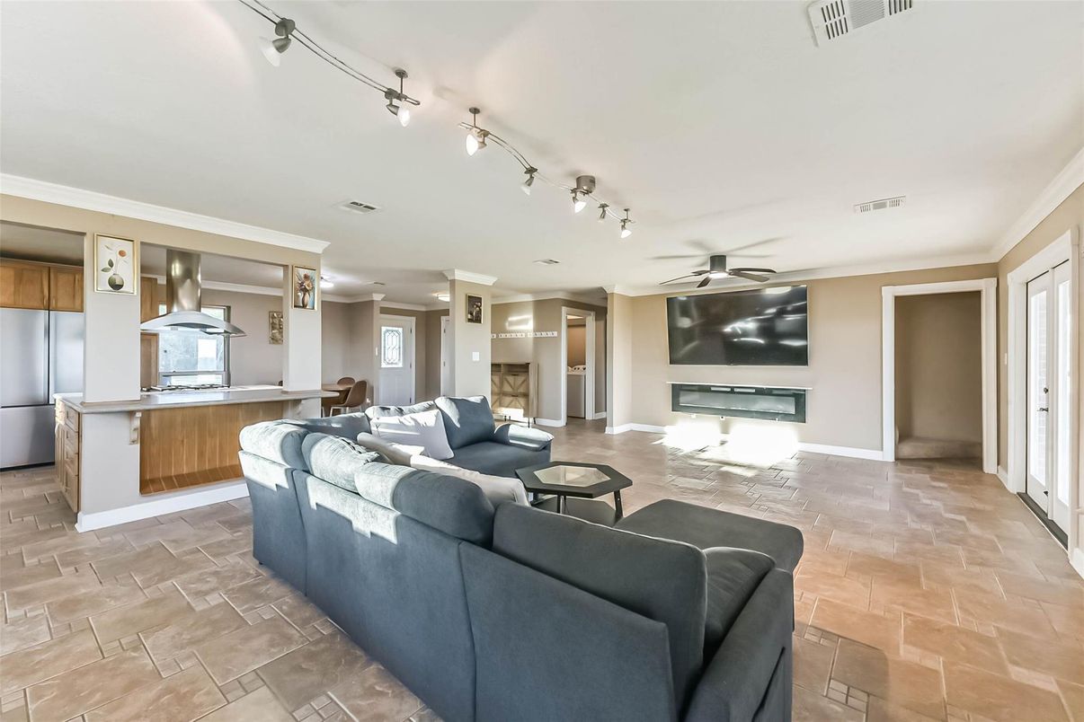 Interior, Kitchen, Living room