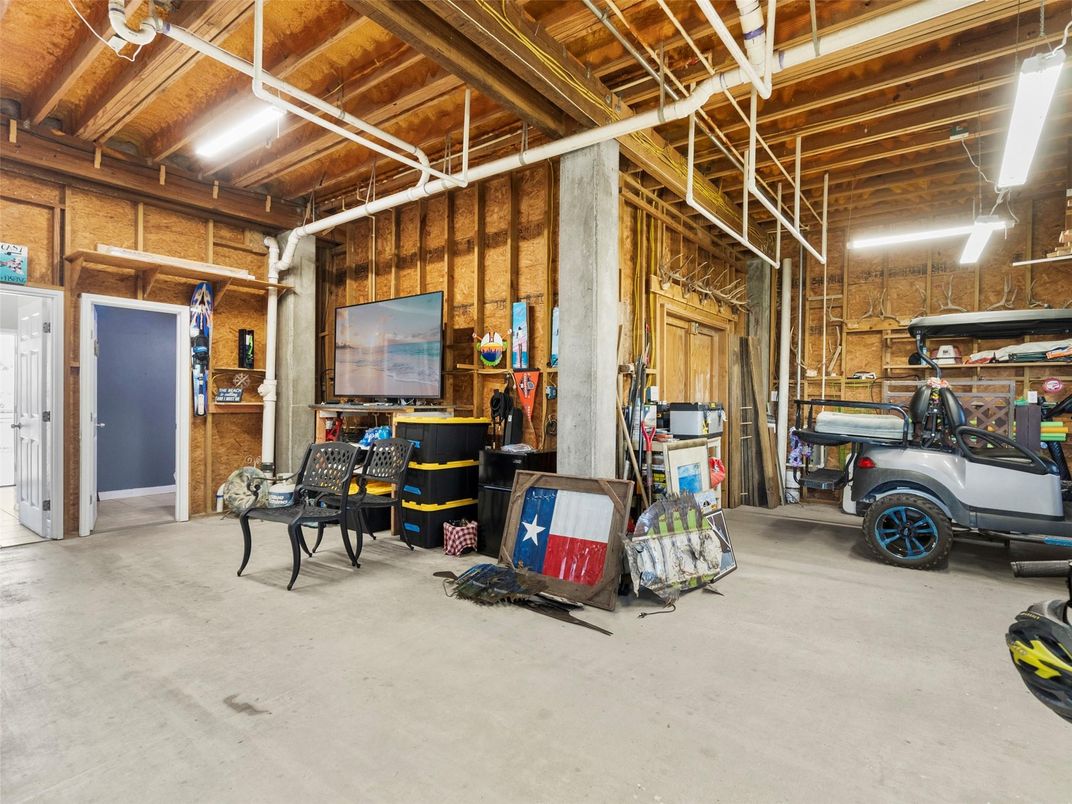 Garage, Interior, Wooden Beams, Wooden Ceilings, Wooden Walls