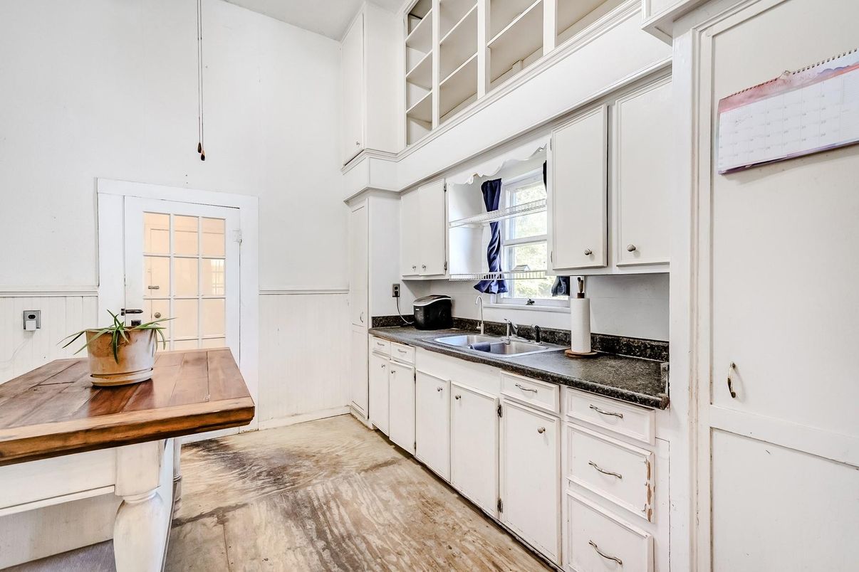Interior, Kitchen, Wood Texture Flooring