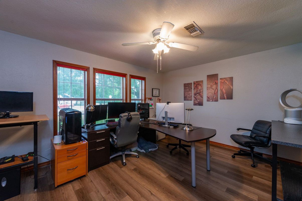 Home Office, Interior, Wood Texture Flooring