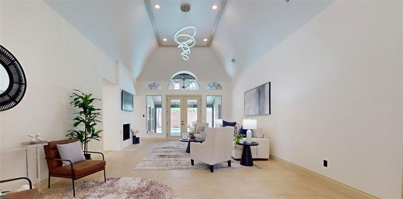 Interior, Living room, Pendant Lights, Recessed Lighting